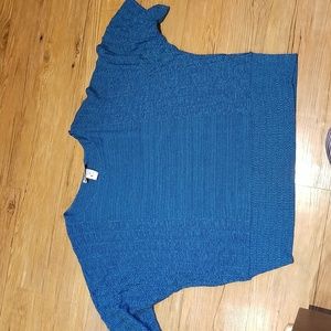 212 New York beautiful blue seafoam top short sleeve EUC sz3X